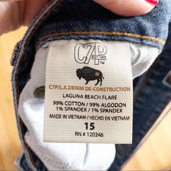 CHIP AND PEPPER Laguna Beach Flare Jeans Sz 15 - Picture 6 of 8